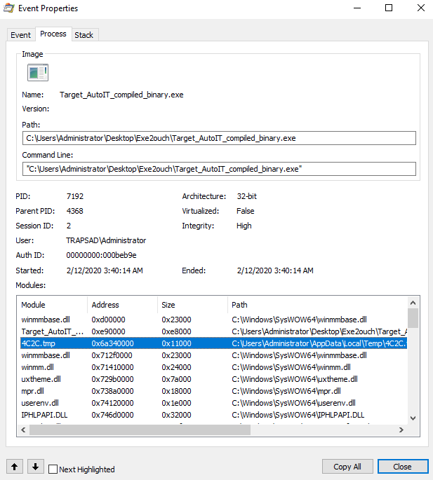 Figure 2. Exe2Aut injected module