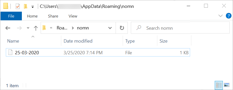Figure 14. First example of file indicating data exfiltrated by NetWire RAT on 2020-03-25
