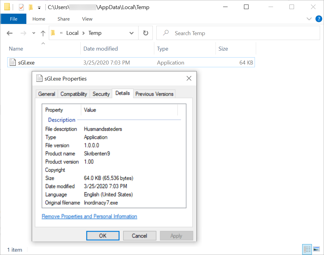 Figure 7. Binary for GuLoader after enabling macros on Andys_18US_Tax.doc