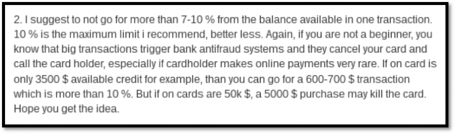Darknet market credit cards