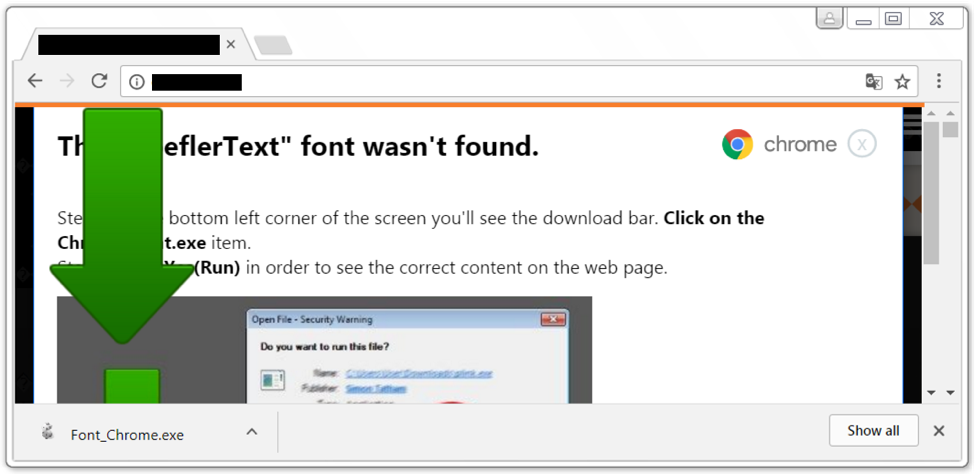 Beware! Don't Fall for FireFox HoeflerText Font Wasn't Found Banking  Malware Scam