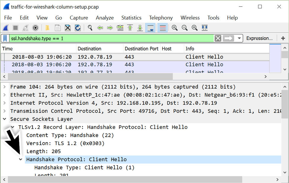 wireshark display filter protocol