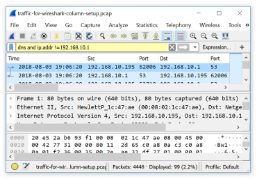wireshark filters expressions