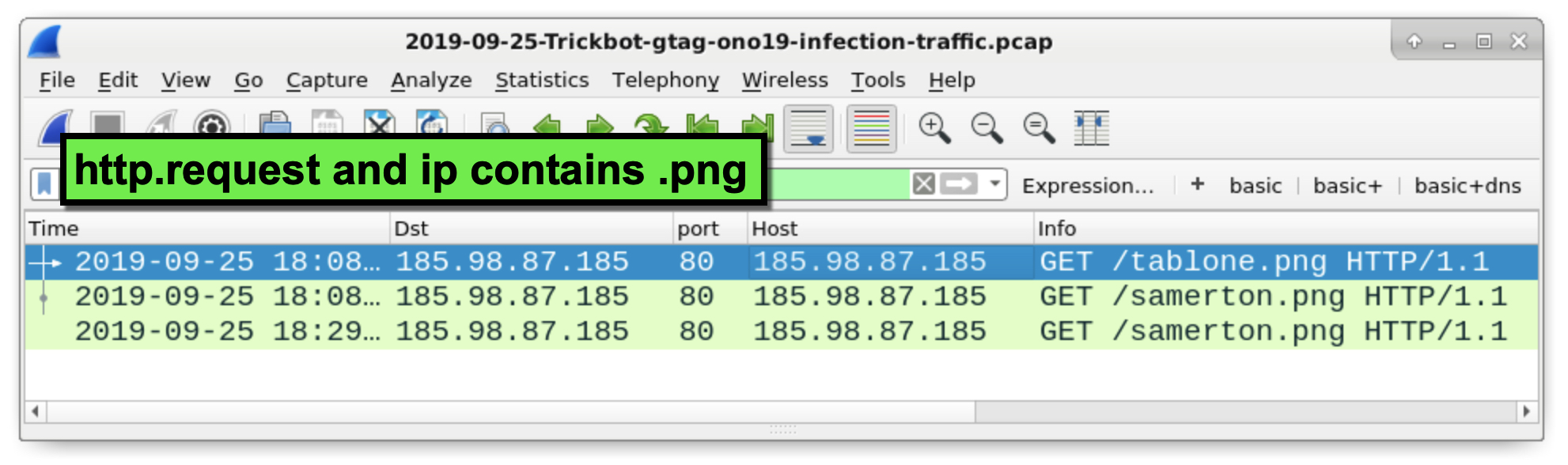 wireshark filter http url