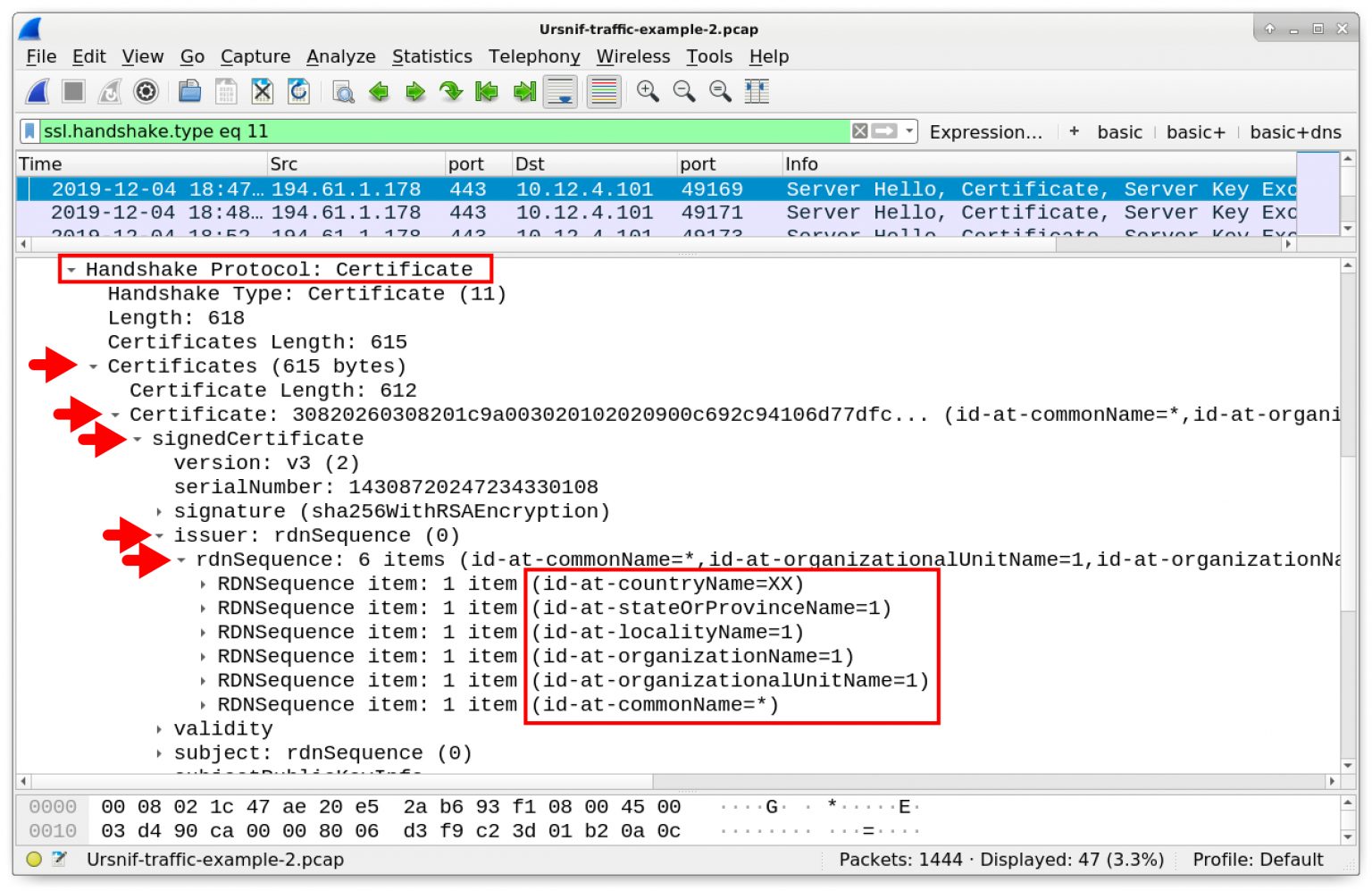 wireshark certificate details