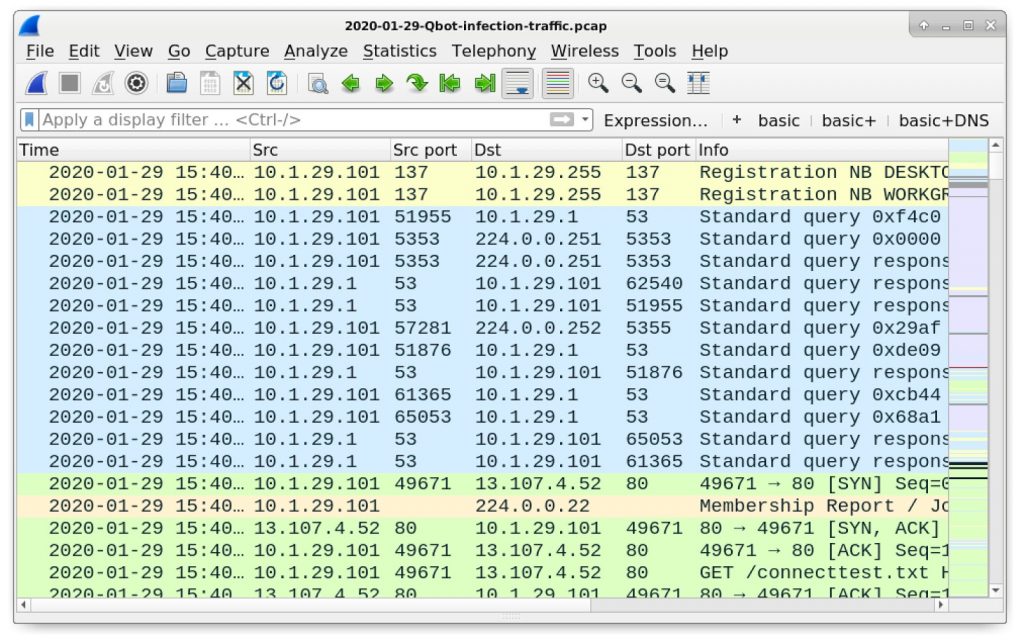 Qakbot Infection Traffic