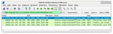 how to find url in pcap wireshark filter