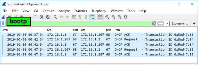 wireshark capture ip address