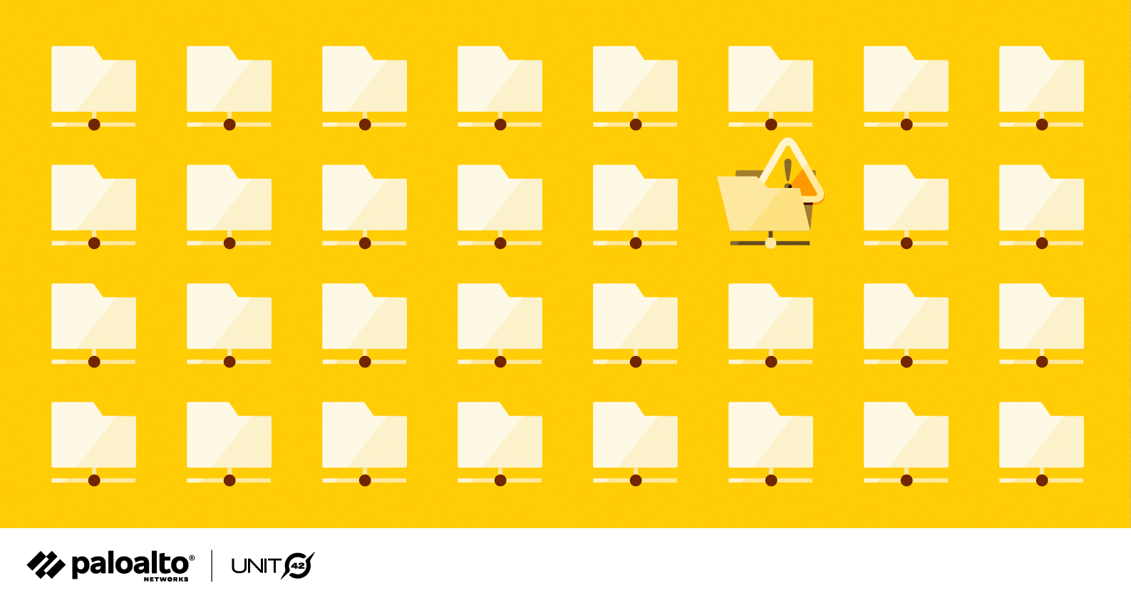 A conceptual image illustrating the concept of DNS vulnerabilities through a set of folders with one opened by an attacker.