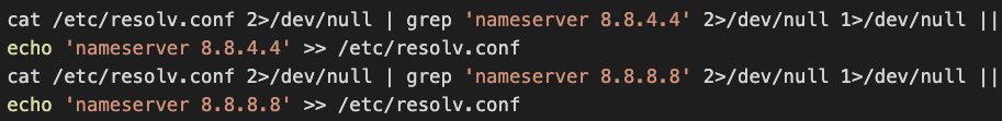 Hildegard modifies the system DNS resolvers and uses Google’s public DNS servers to avoid being detected by DNS monitoring tools.