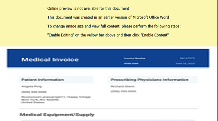 Figure 1. Decoy document containing malicious macros delivering Zeppelin ransomware.