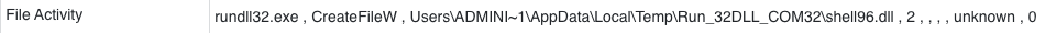 Figure 12. Writing shell96.dll to disk.