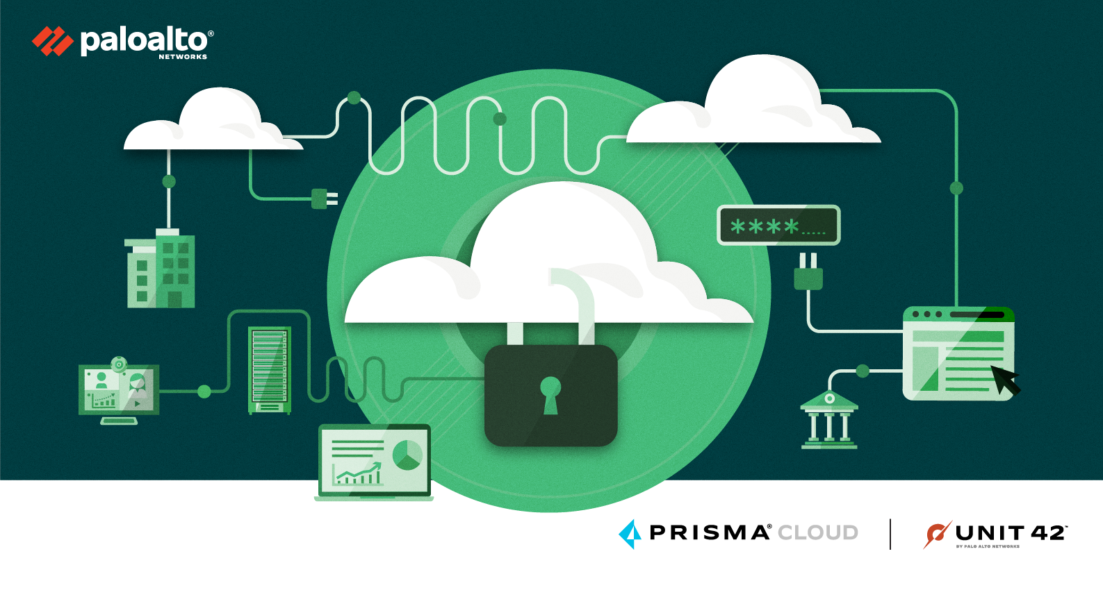 A conceptual image representing threats in the cloud, such as TeamTNT, which is expanding its cryptojacking footprint with new TTPs.