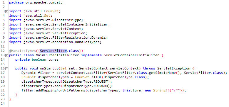 It appears that the threat actor leveraged publicly available code called tomcat-backdoor to build the filter and then added a modified Godzilla webshell to it. The original tomcat-backdoor is shown here. 