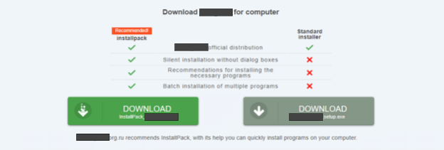 A website distributing a malicious binary by masquerading as a popular global communication app