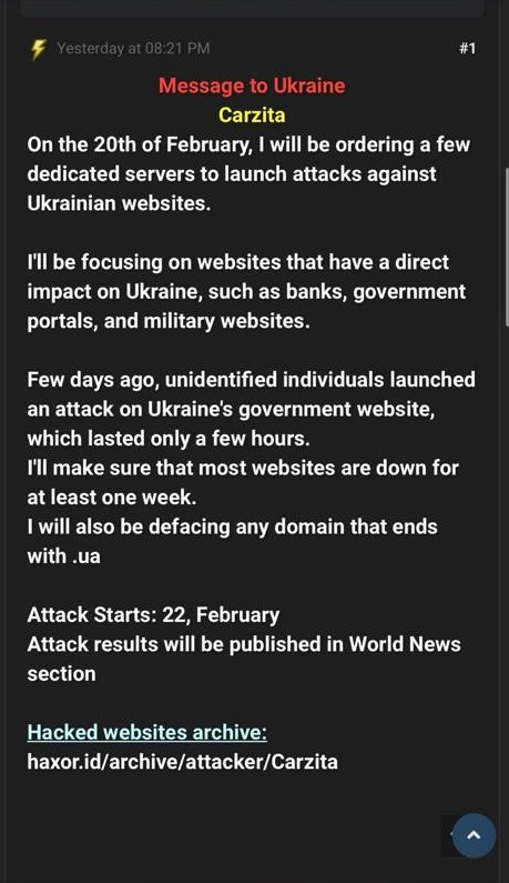 Ukraine Crisis Response Page