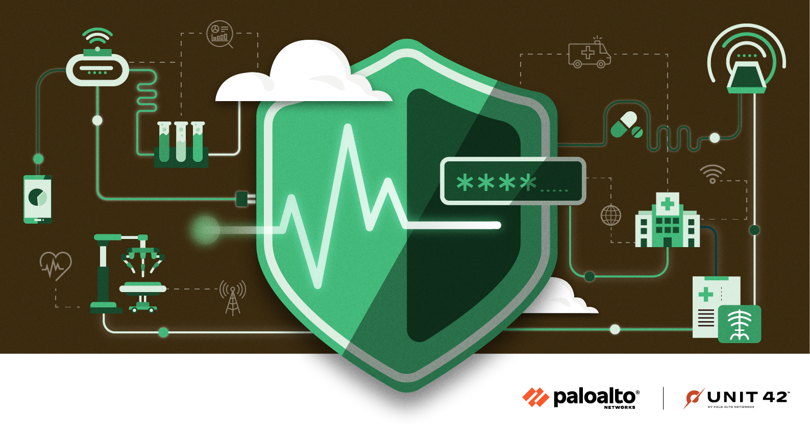 A conceptual image representing medical device security, including concepts such as the infusion pump vulnerabilities discussed here.