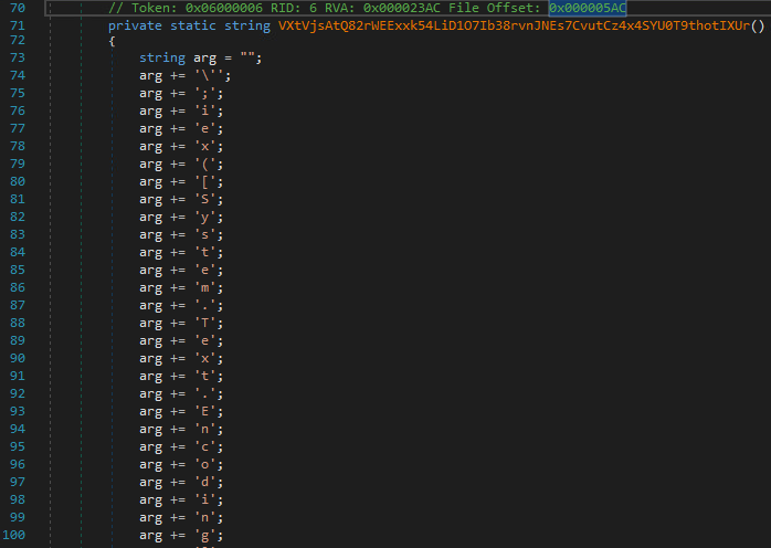 Figure 8. Deobfuscated strings in functions.