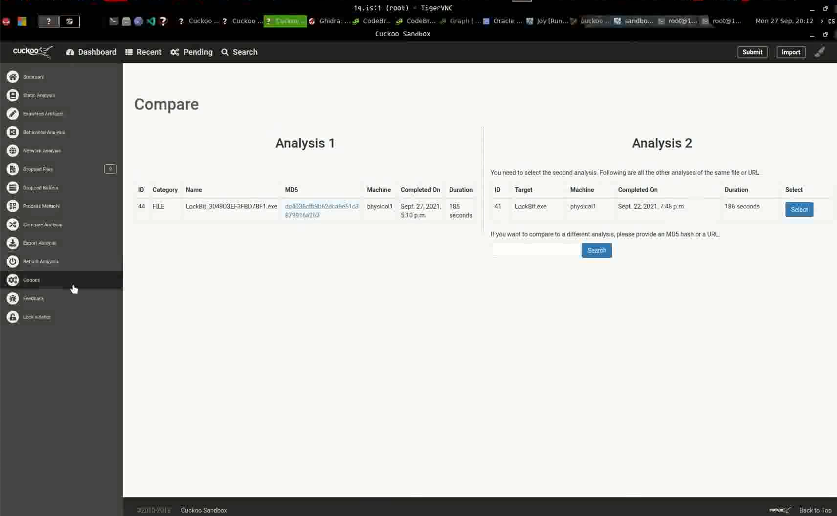 Figure 20b. LockBit 2.0 samples executed on X4K YouTube video.