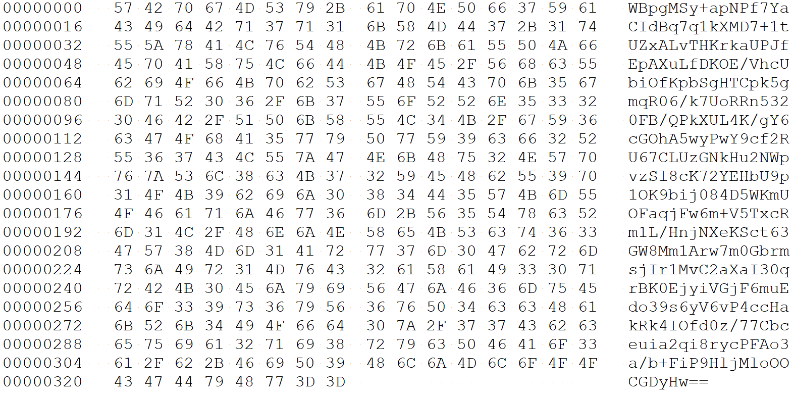 BRc4 encrypted configuration.