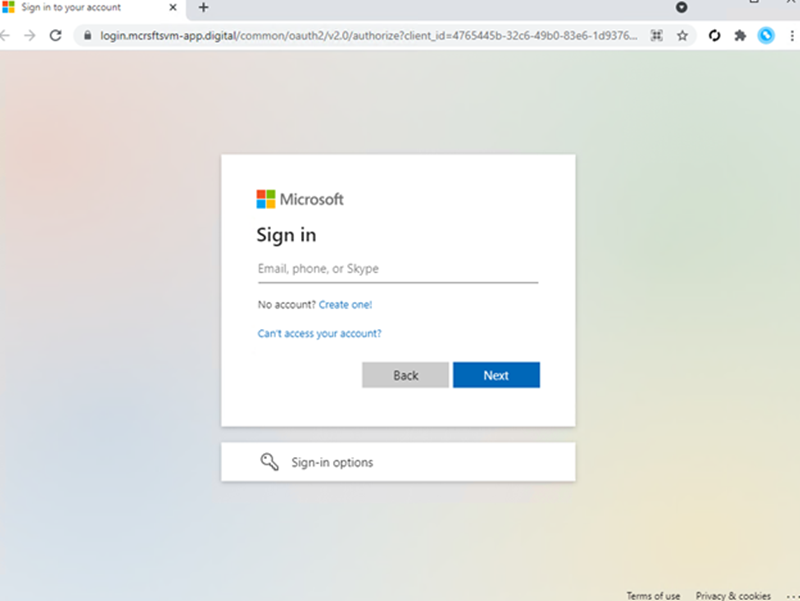 Image 5 is a screenshot of a Microsoft login page reported by Microsoft in July 2022. 