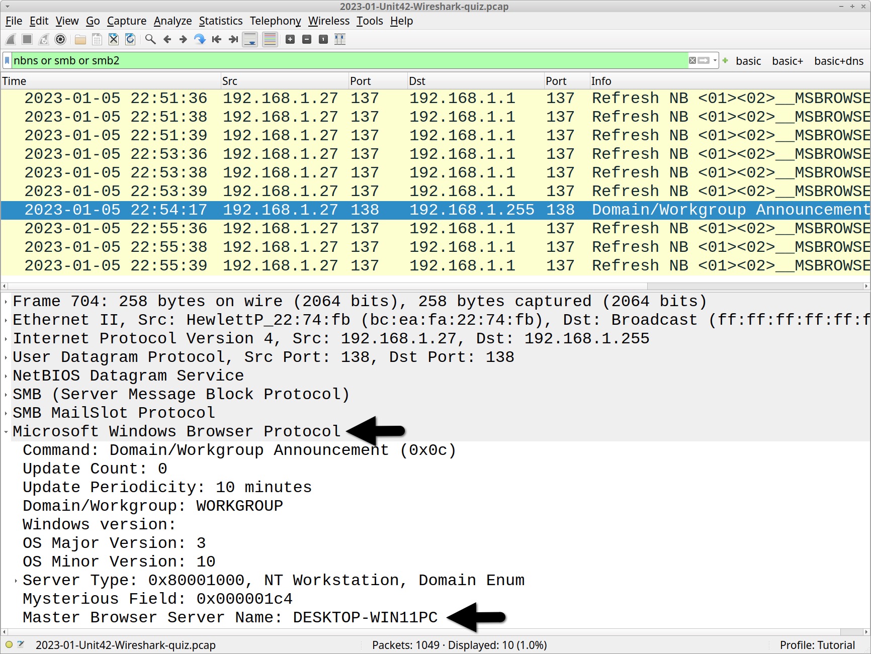 Image 4 is a screenshot of the Wireshark program. This shows the SMB traffic from the cpap. 