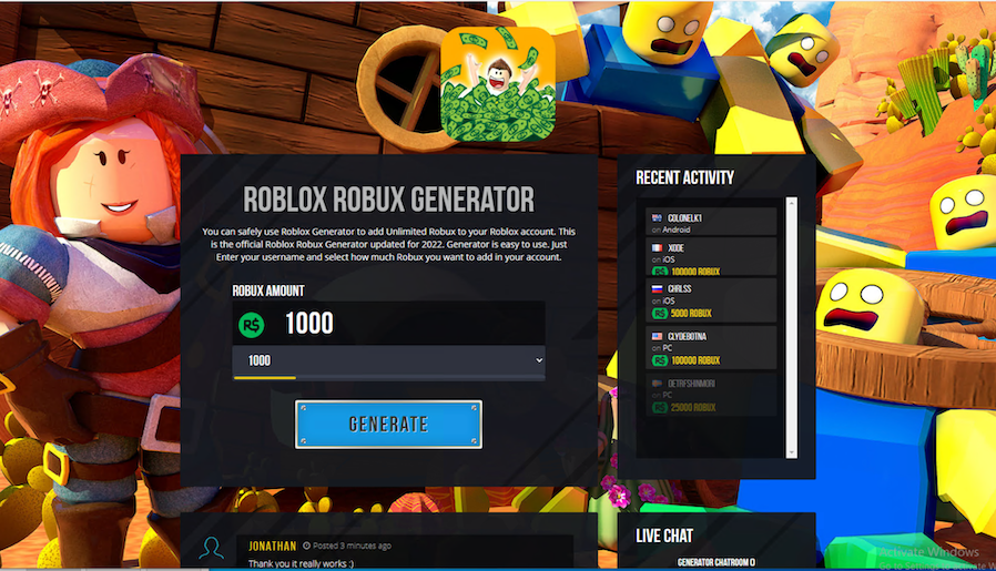 The Roblox Robux Generator – This is THE roblox robux generator in the internet