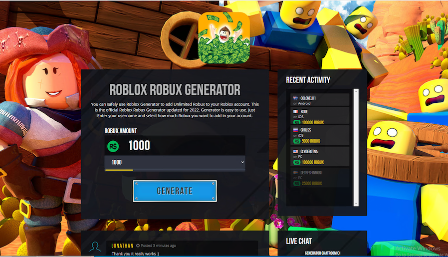 Free Robux Generator's Profile