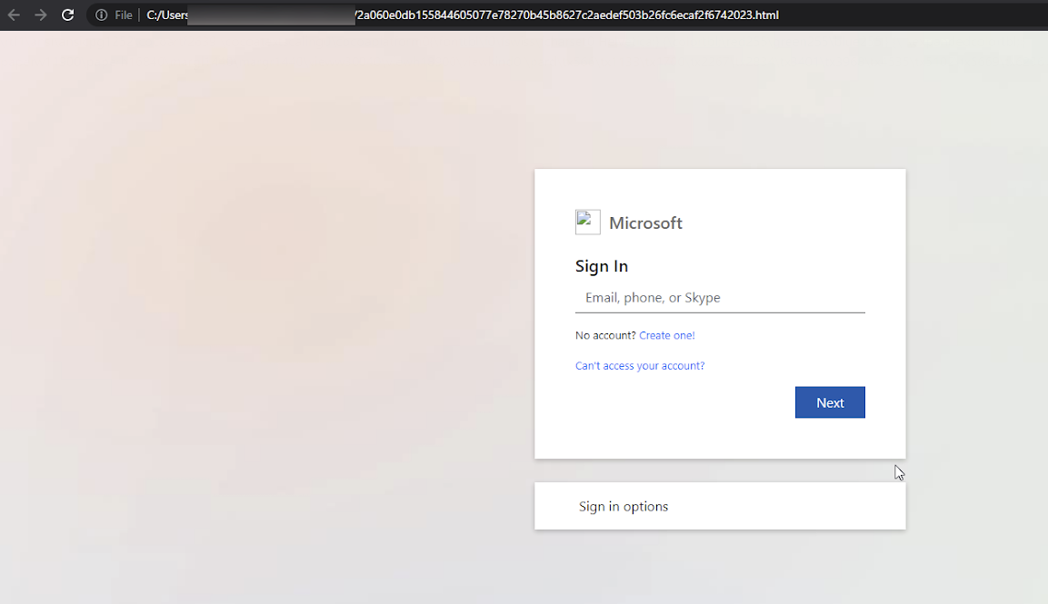 Image 15 is a screenshot of a phishing page that mimics a Microsoft account login page. It includes a form field to sign in.