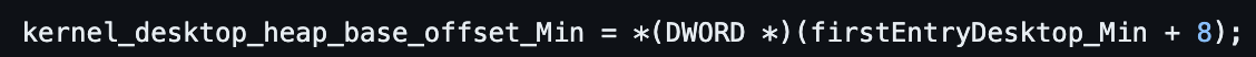 Image 23 is line 496 of the POC starting with kernel_desktop_heap_base_offset_Min.