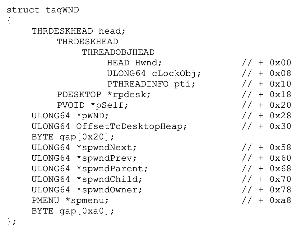 Image 38 is a screenshot of the parent tagWND structure.