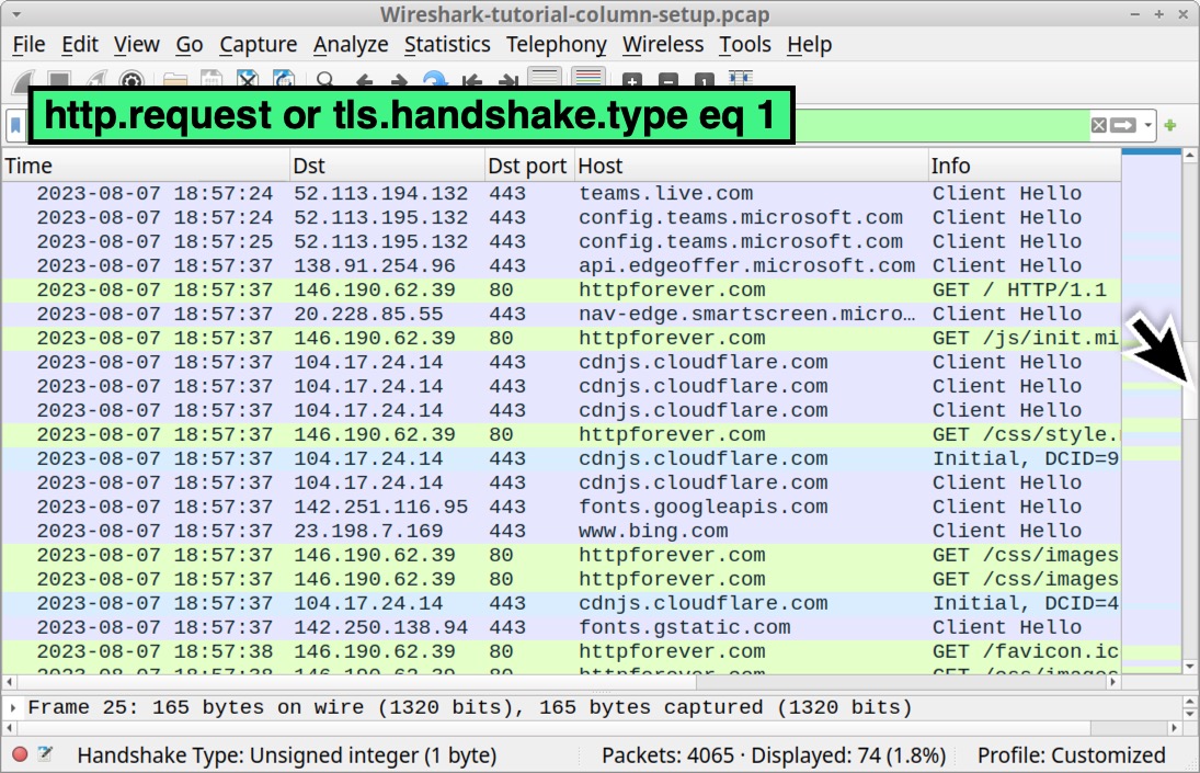 Image 37 is a Wireshark screenshot that displays the more concise view of the web traffic.