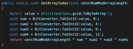 Image 3 is a screenshot of several lines of code. The use of GUID allows Kazuar to choose root directories and the like to use.