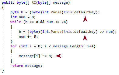 Image 11 is a screenshot of many lines of code. Two red arrows point to instances of (this.defaultkey) and one red arrow points to the “message” line inside brackets. 
