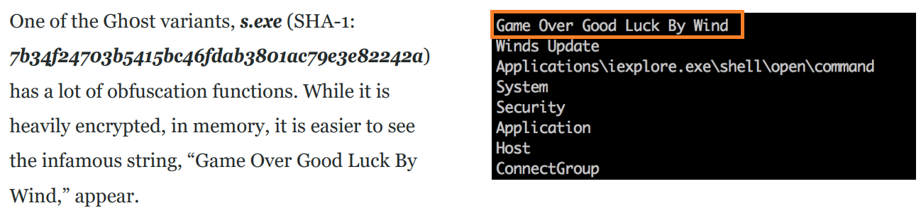 Image 7 is a screenshot of a report. To the left is text in the report. To the right is a string highlighted in orange among other lines of code. 