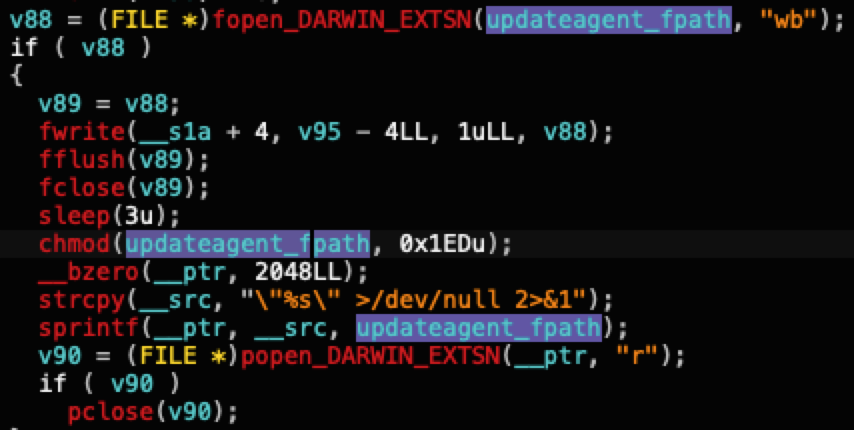 Screenshot of computer code in an editor with syntax highlighting, featuring functions related to file operations.