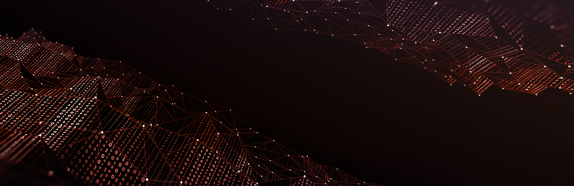 Unit 42 Insights landing page. Abstract digital wallpaper featuring a pattern of glowing, interconnected red and orange lines on a dark background.